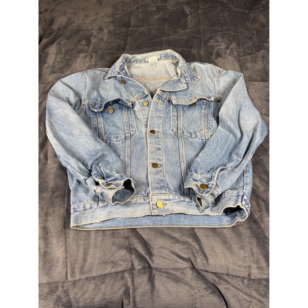 Georges Marciano for Guess Vintage Denim Jacket Light Wash Made in USA 21x22‎